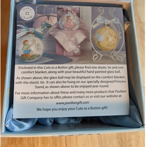 Cute As A Button, BIRTHDAY BOY Glass Ornament & comfort blanket - Picture 5 of 16